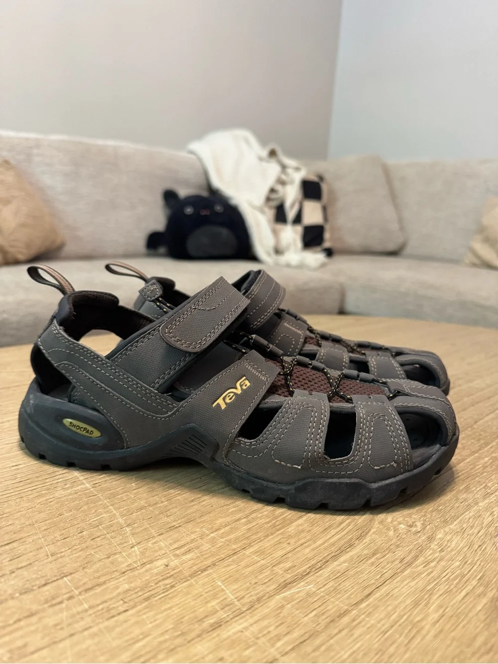 Teva Men's Dark Gray Outdoor Closed-Toe Sandals